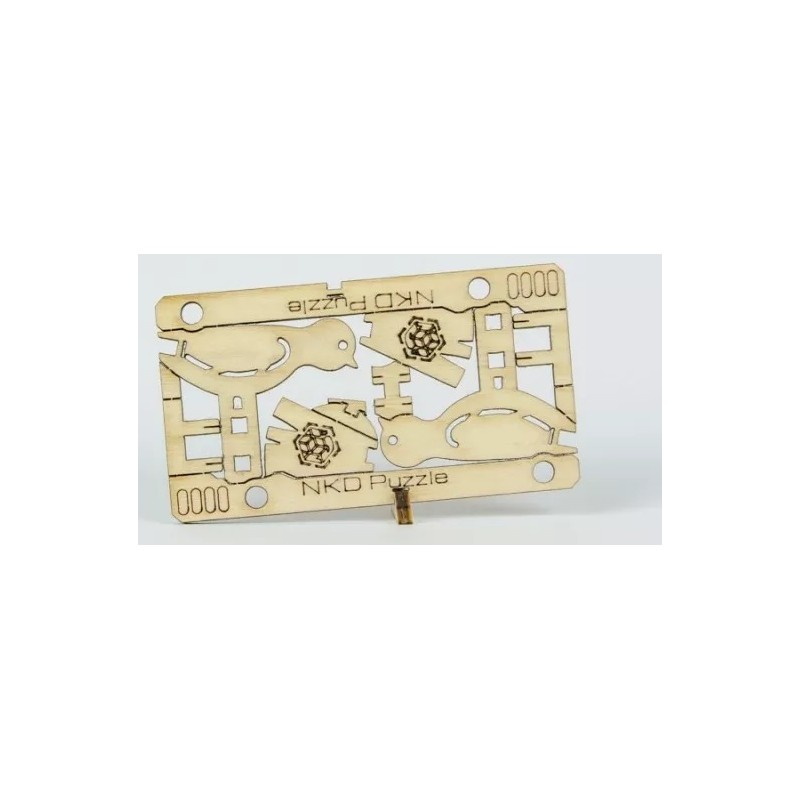 Jeu de construction en bois - Cardkit Oiseaux