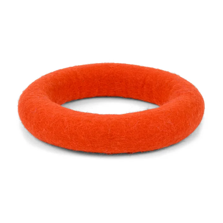 myfelt - Mats Hundespielzeug, Ring, rotorange