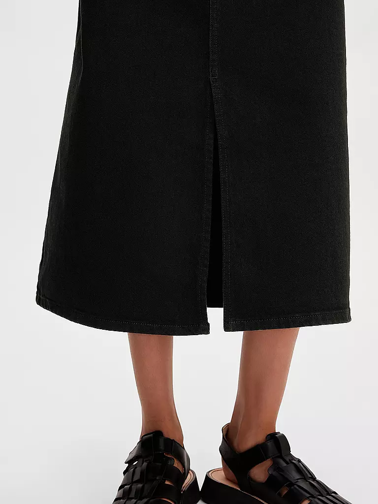 SELECTED FEMME Highwaist Jeansrock  SLFKRISTA schwarz
