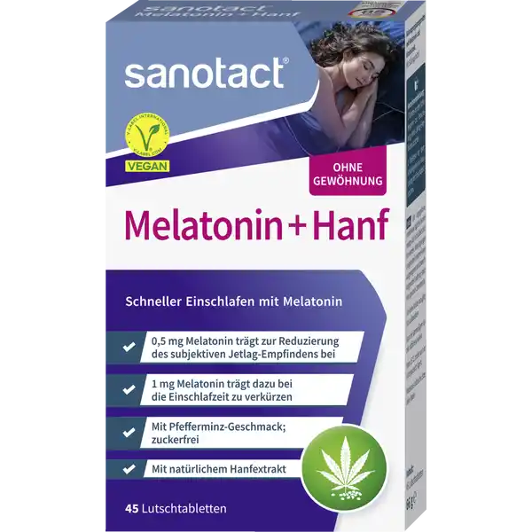 Melatonin + Hanf Lutschtabletten