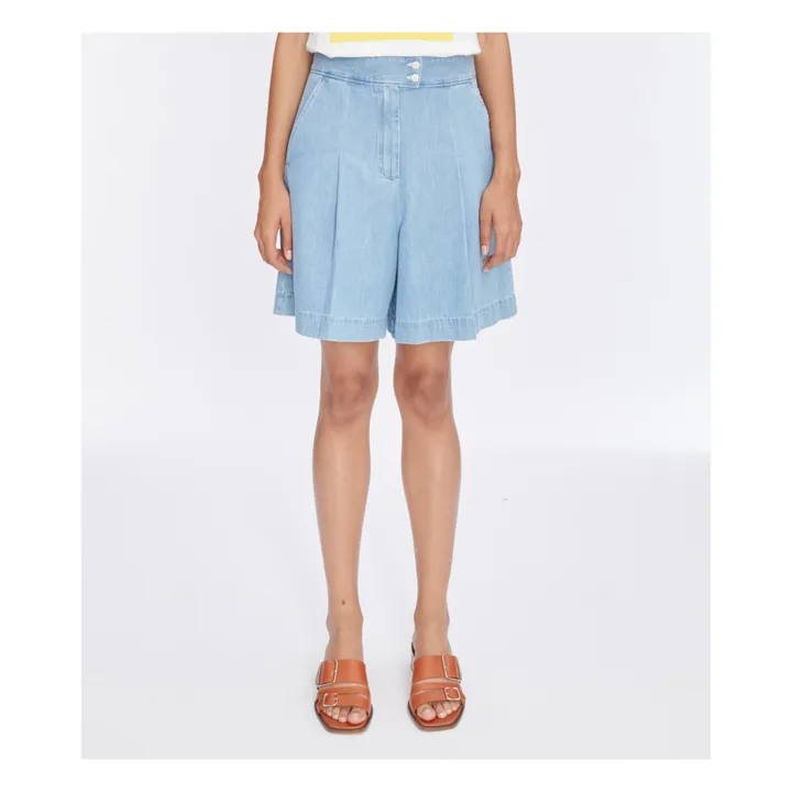 A.P.C. Short Diane Coton Bio | Bleu Clair