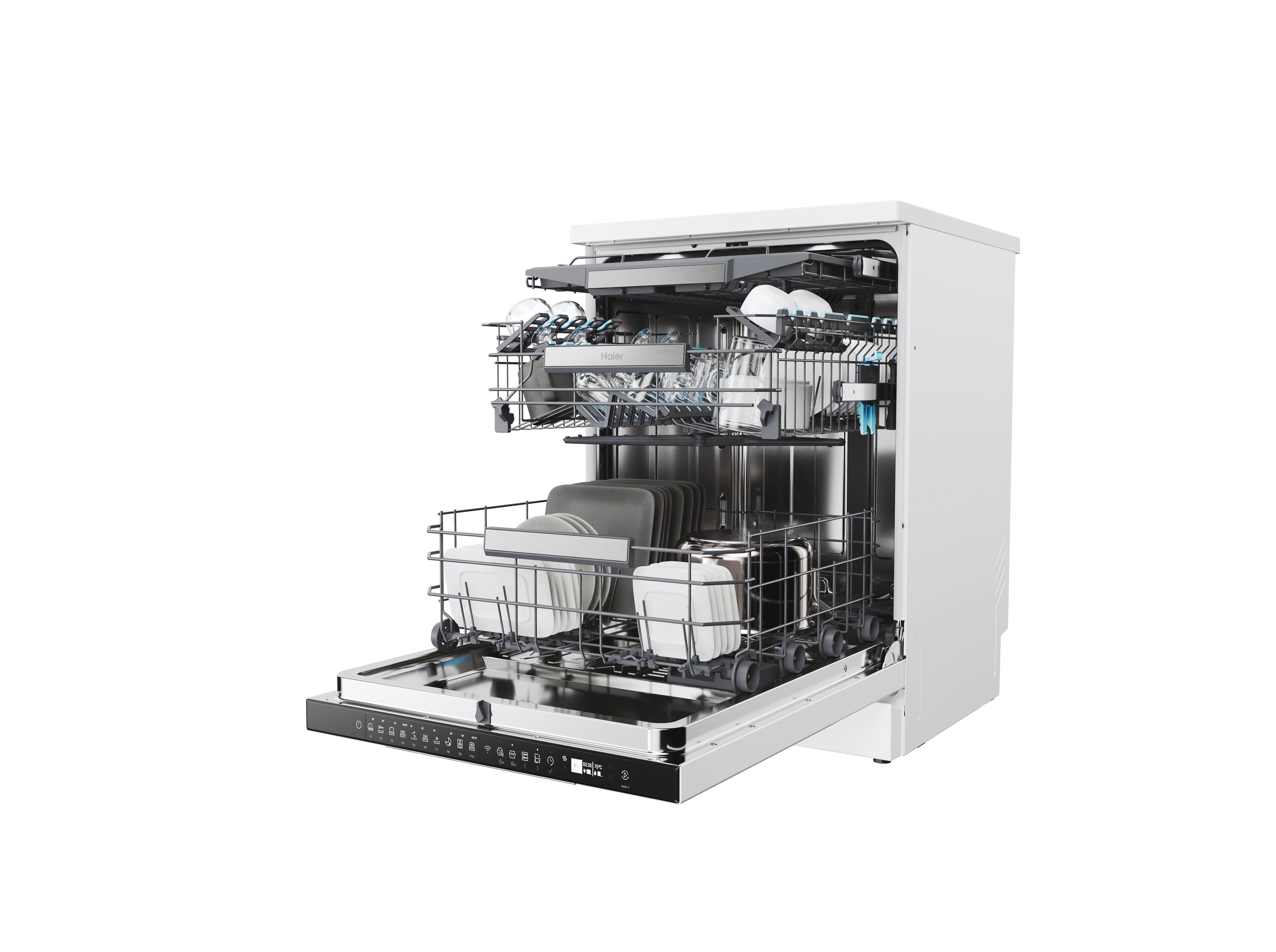 MÁQUINA DE LAVAR LOIÇA HAIER XF 6B2M3PW BRANCO B 16 CONJUNTOS