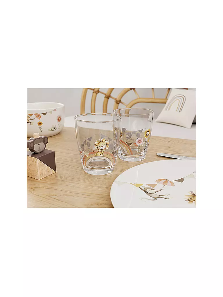 VILLEROY & BOCH Kinderglas Set 2tlg ROAR LIKE A LION transparent