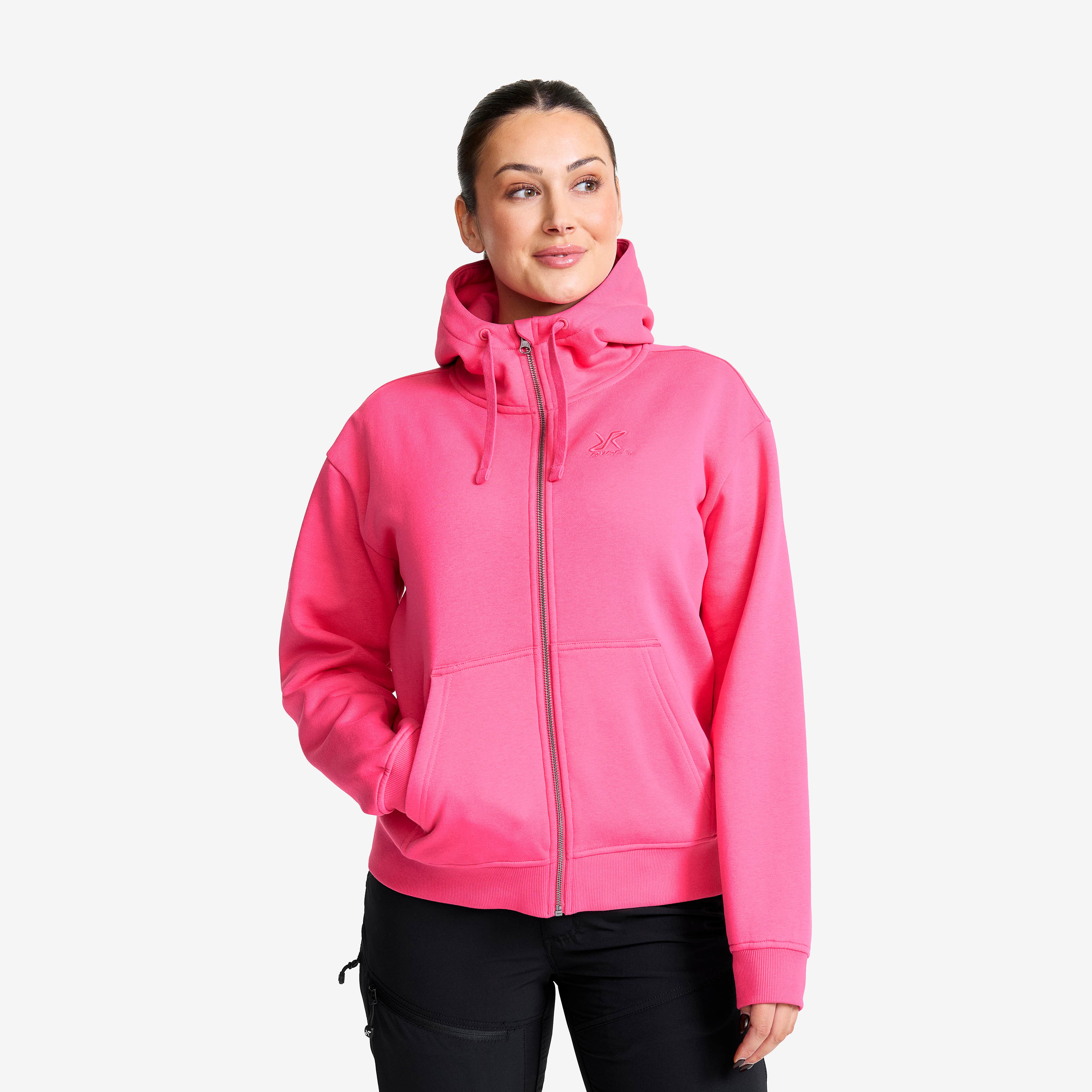 RVRC Full-zip Hoodie Dame Fandango Pink