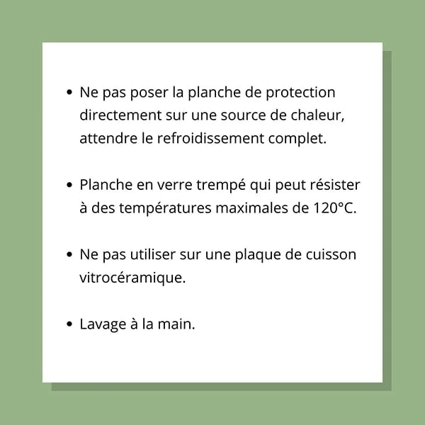 Planche en verre multifonctions 40 x 30 cm Pebbly