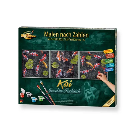 Schipper Malen nach Zahlen - Koi Juwel im Fischteich (Tript.)