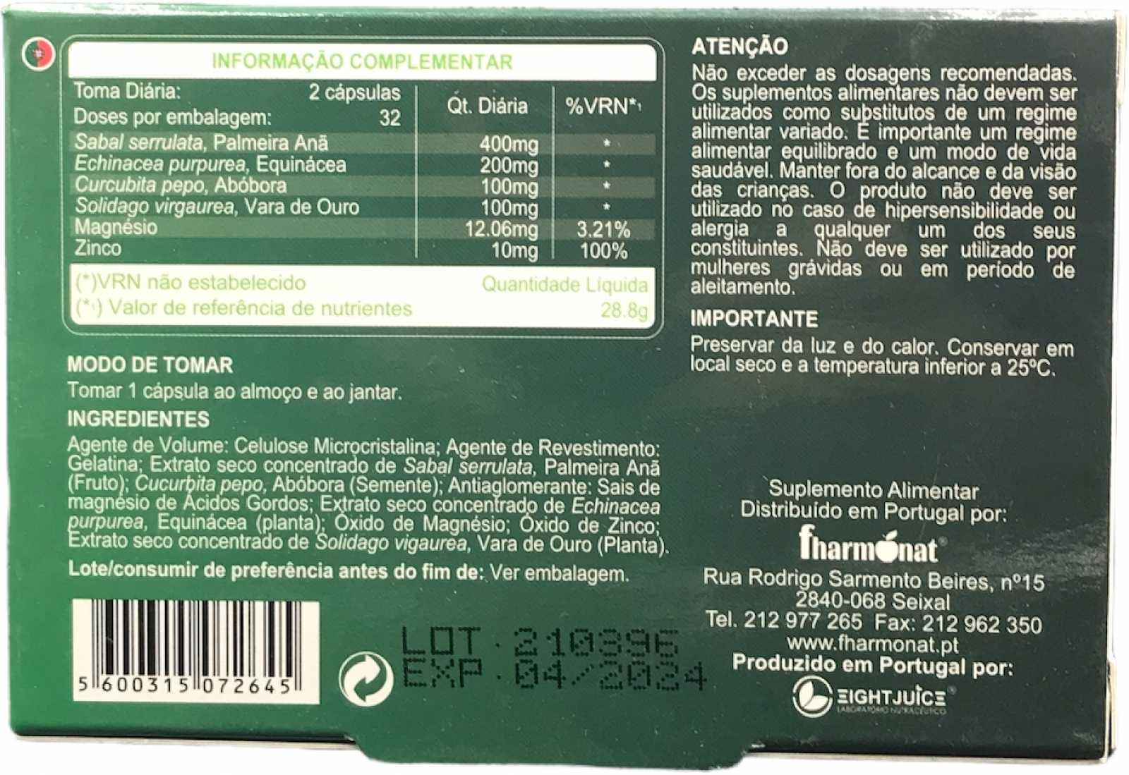 Pharmonat PostaLivium 60 Cápsulas