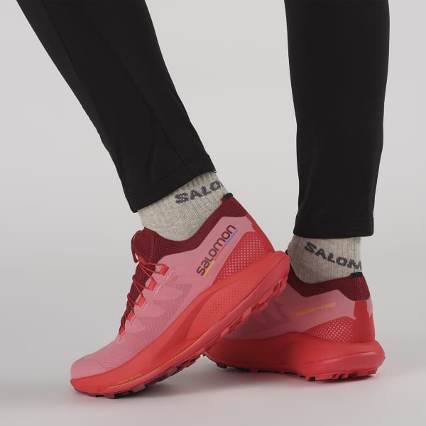 Chaussure trail SALOMON PULSAR TRAIL PRO W TEA ROSE/BIKING RED/BLAZING ORANG