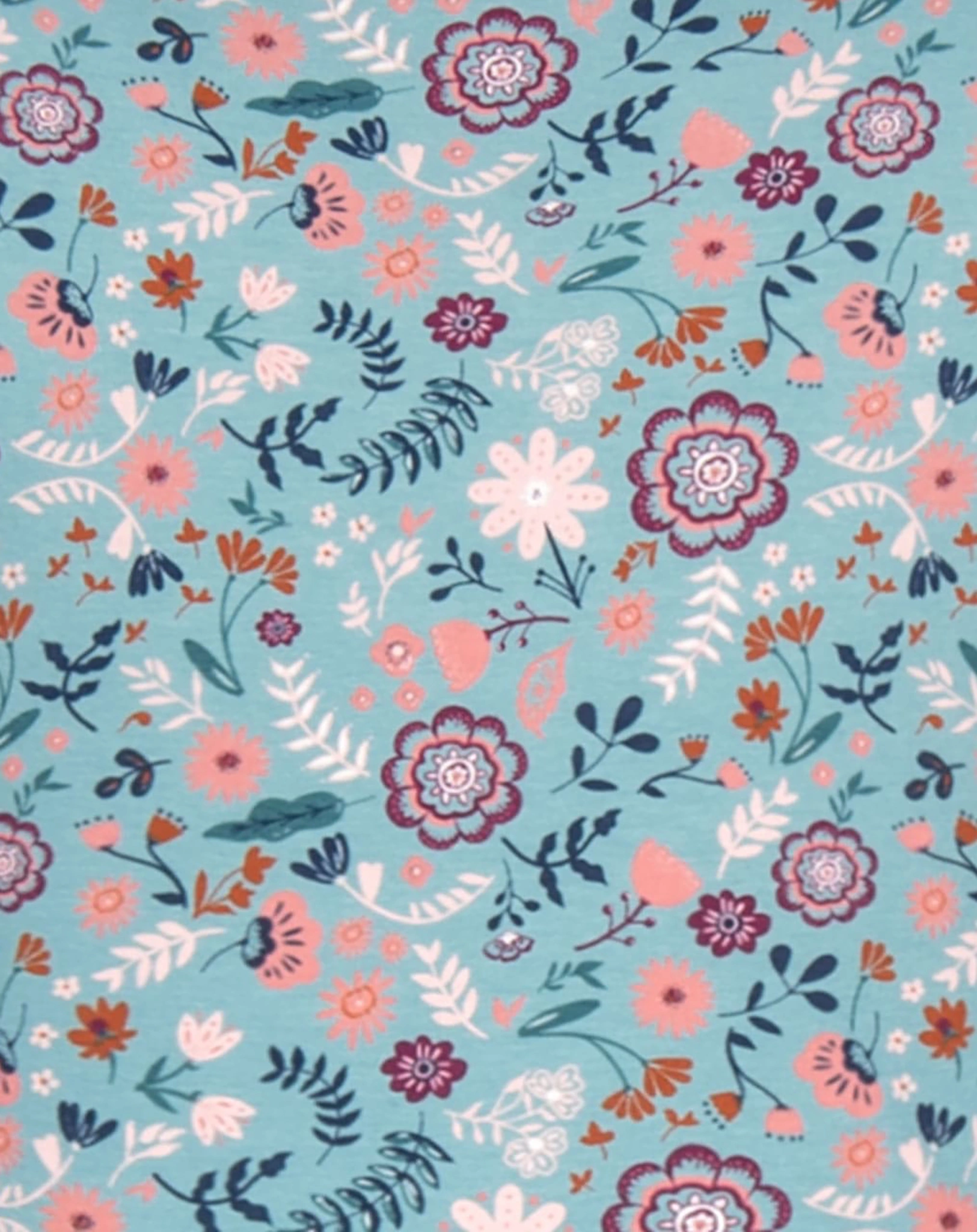 Langarmkleid BLOOMING in cyan