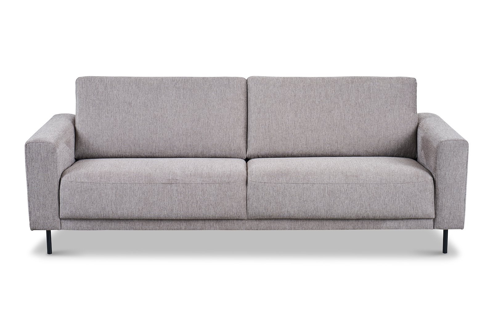 Portland sovesofa Tekstil Brego 34 Stone med sorte ben