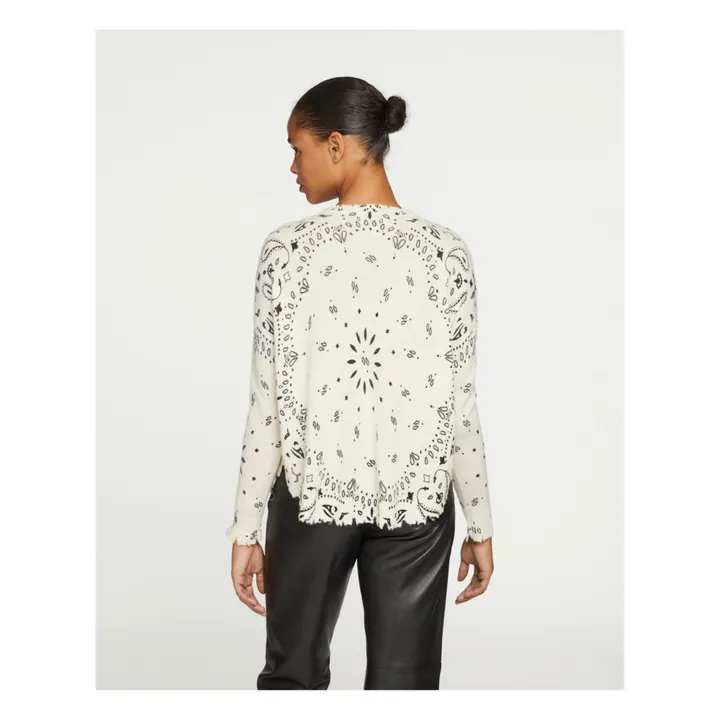 Kujten Pull Mela Bandana Cachemire | Blanc