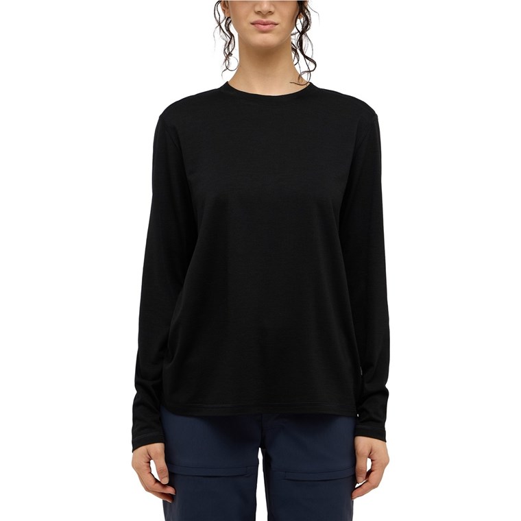 Haglöfs Kaise Wool LS Tee Women True Black