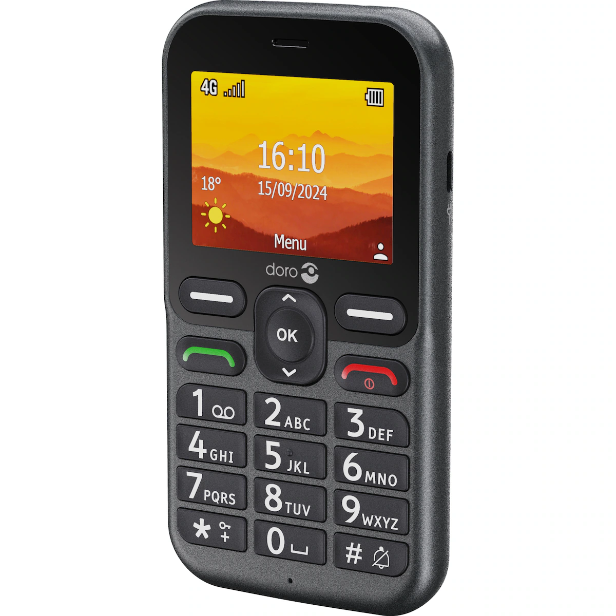 Doro Leva L11 mobiltelefon (grafitt)