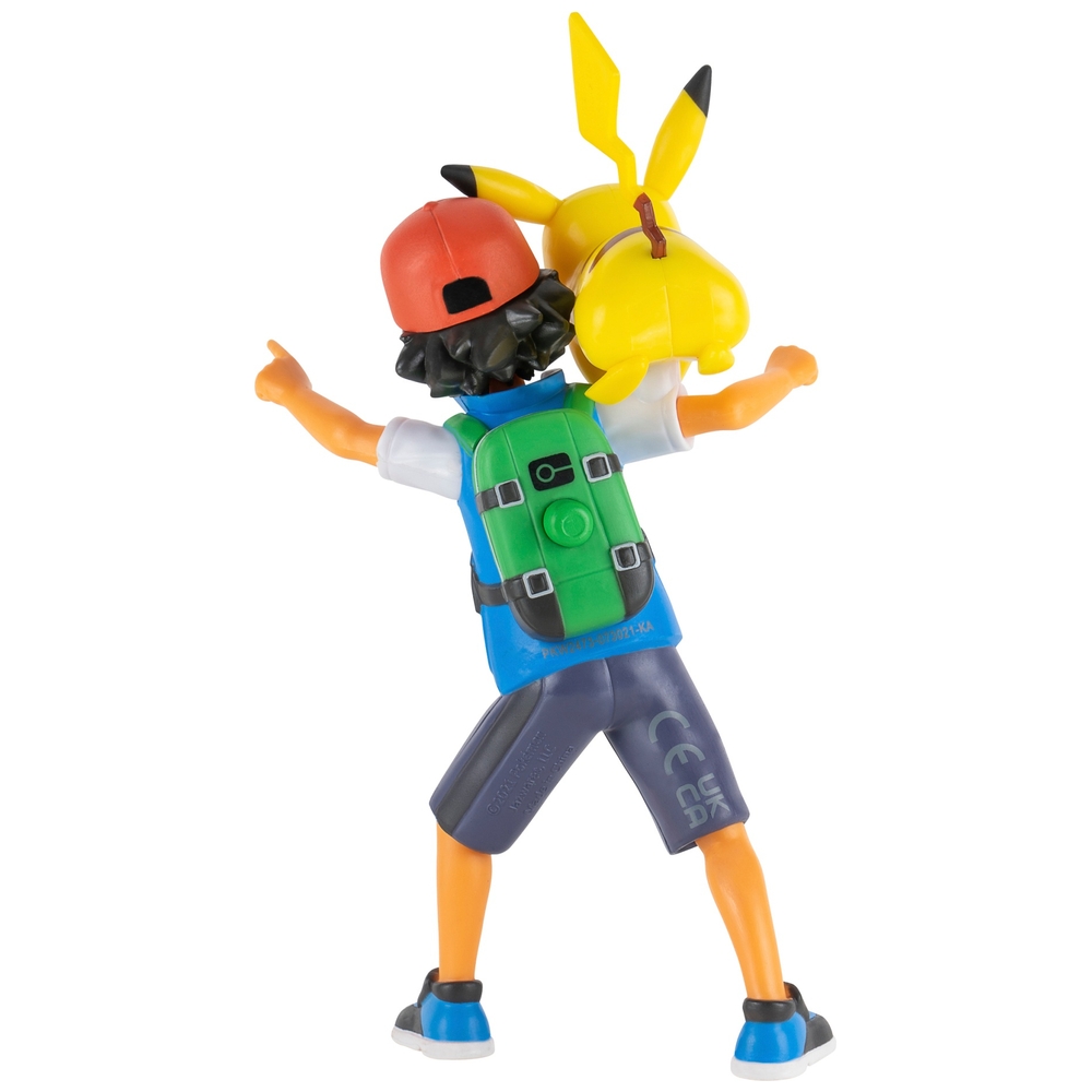 Pokémon 11 cm Kampf-Feature-Figur Ash & Pikachu