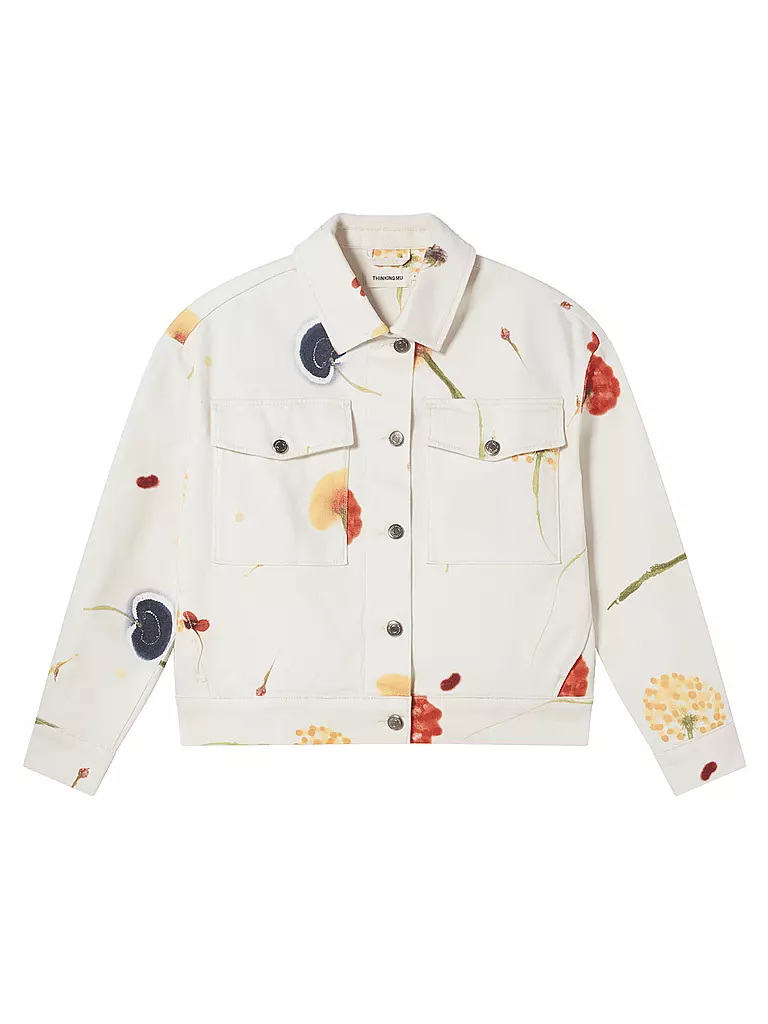 THINKING MU Jeansjacke  creme