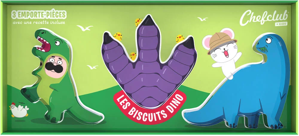 CHEFCLUB KIDS -EMPORTE PIECES LES BISCUITS DINO