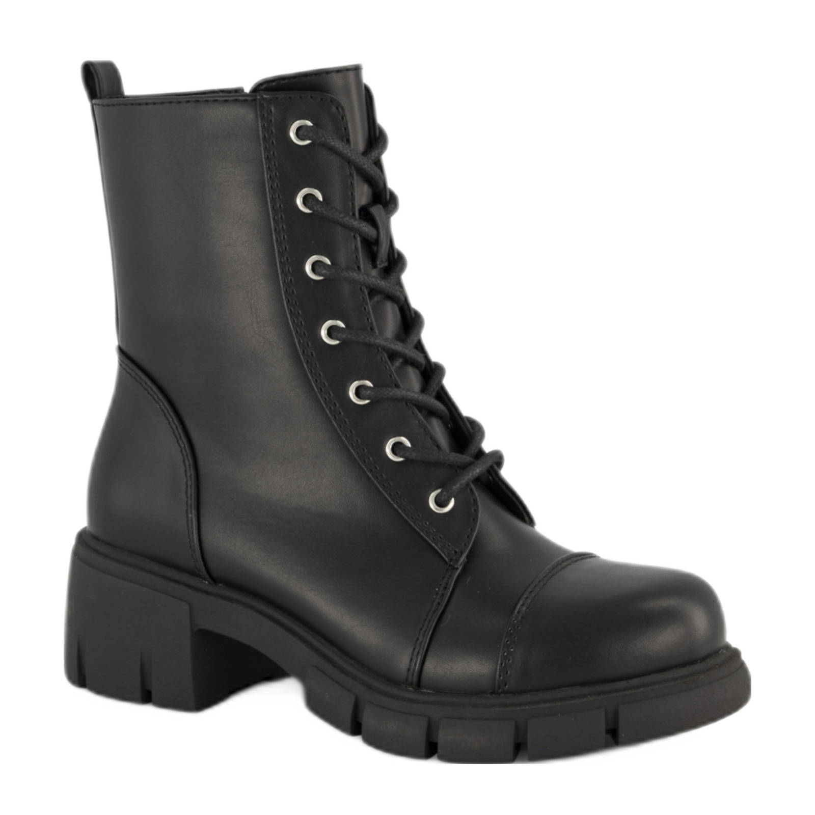 Graceland chunky veterboots  zwart