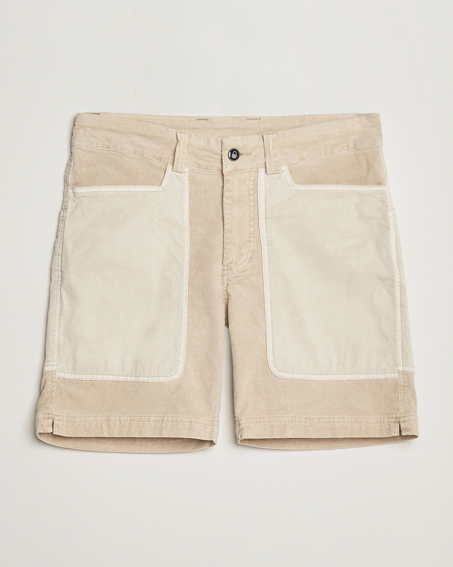 Sail Racing Blocked Corduroy Shorts Feather Grey