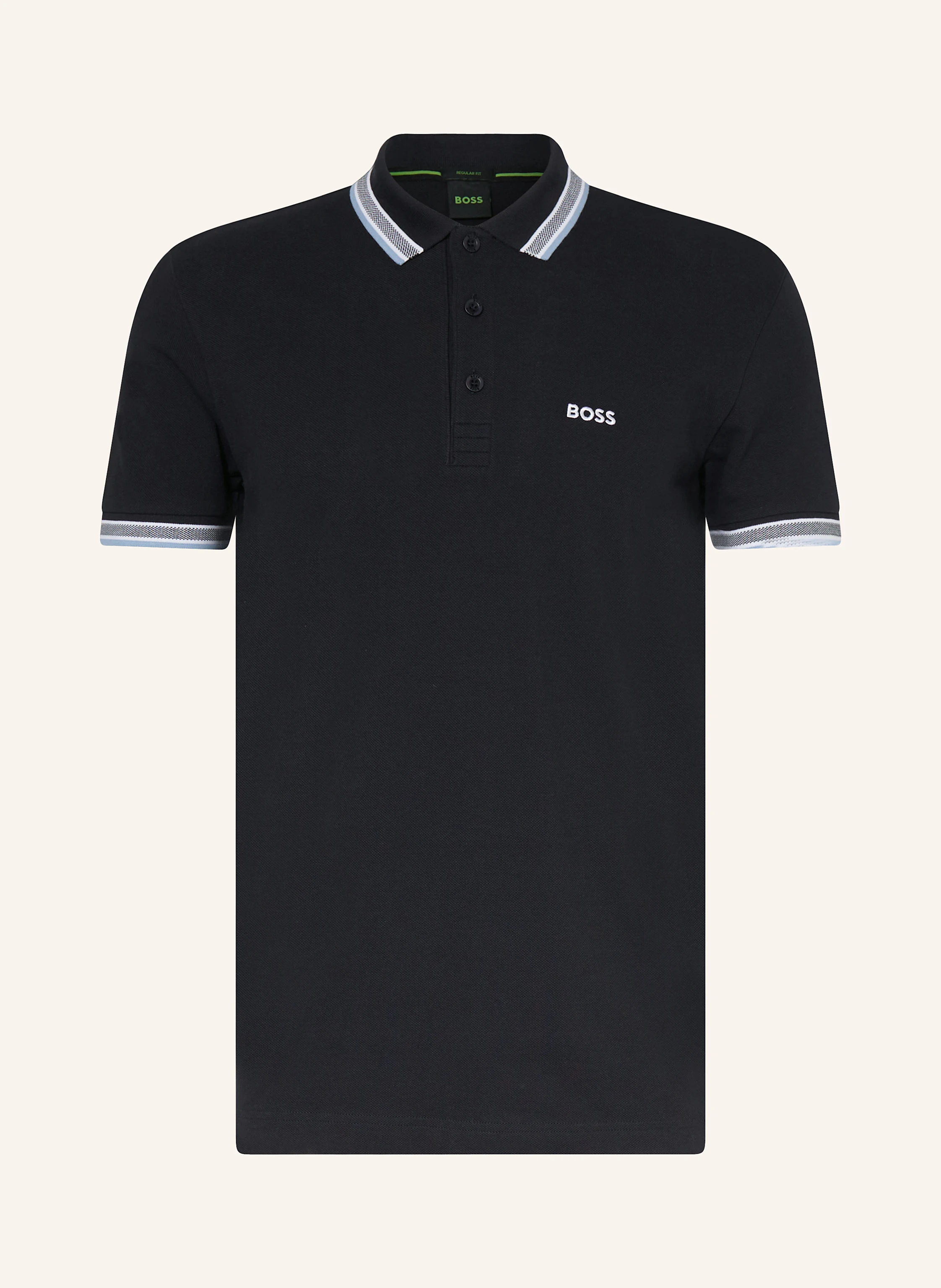 BOSS Piqué-Poloshirt PADDY CURVED Regular Fit