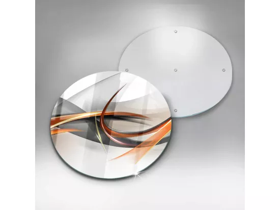 Planche de cuisine ronde en verre, 30 cm Formes modernes