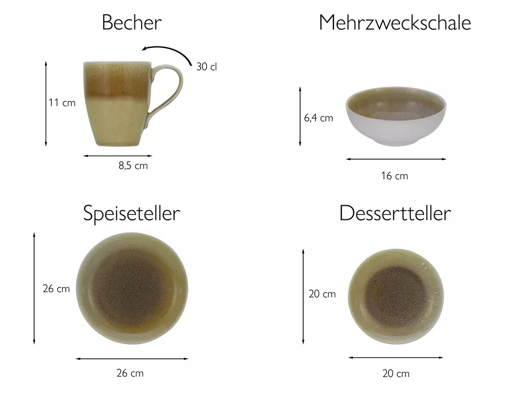 Frühstücksteller Caldera Ø 21 cm