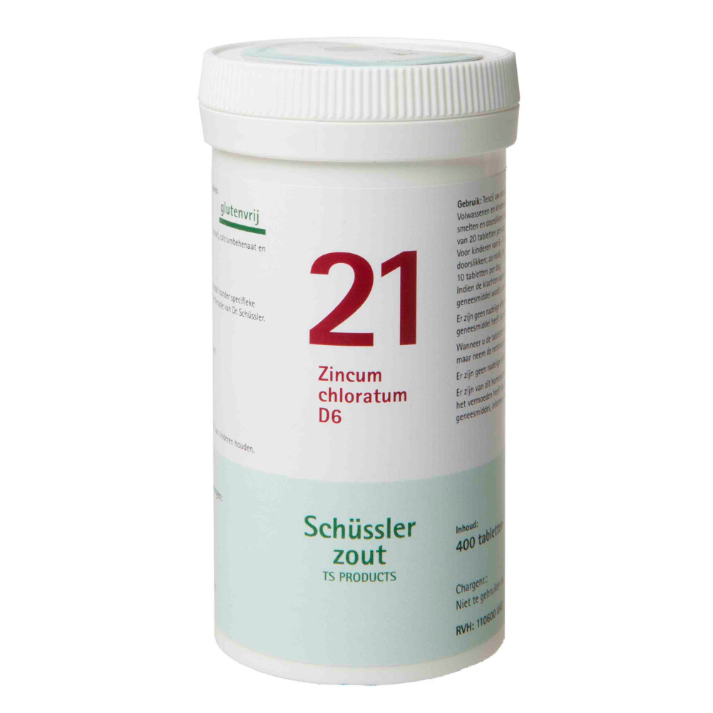 Pfluger Schussler Zout nr 21 Zincum Chloratum D6400 tabletten