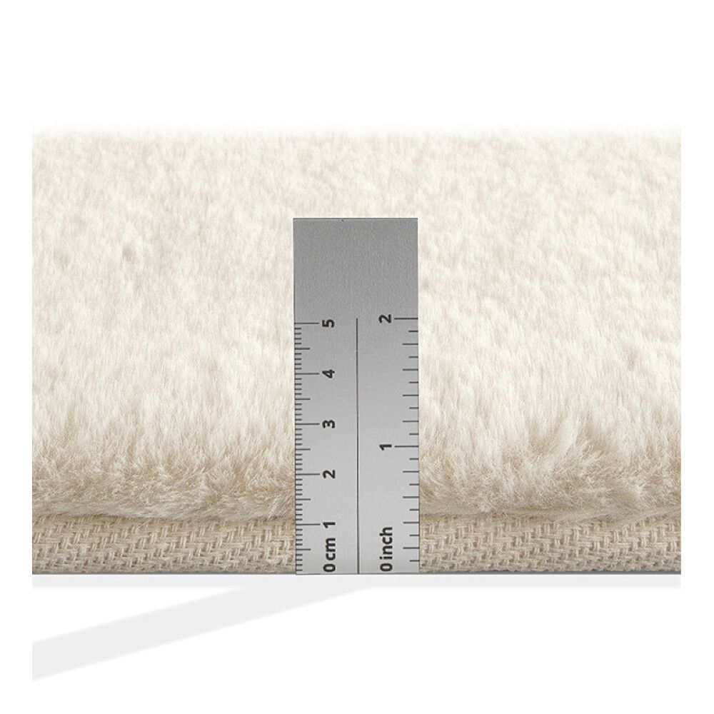 GULVTEPPE SUPERSOFTØ80CM SNØHVIT