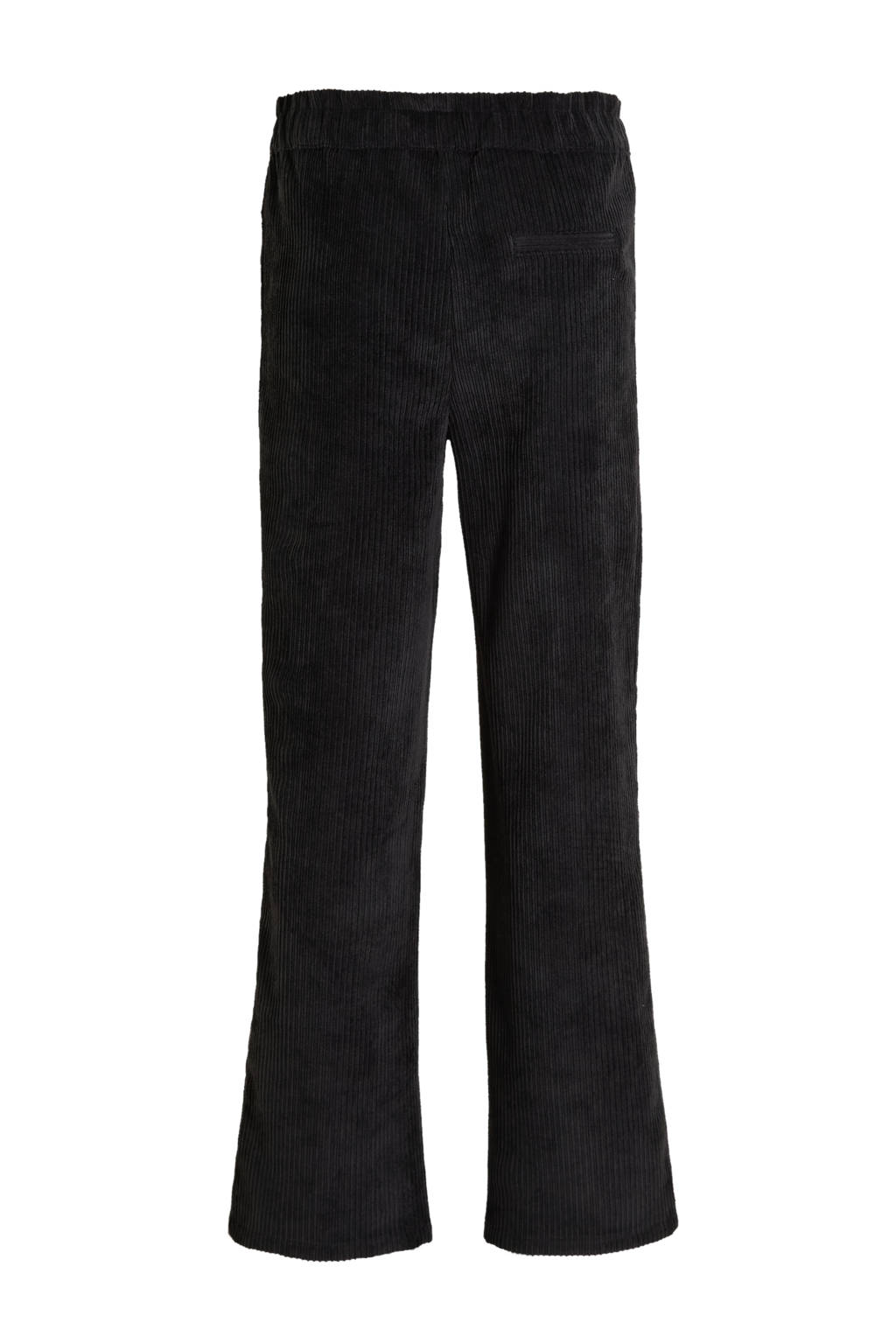 Me & My Monkey wide leg corduroy broek Raven zwart