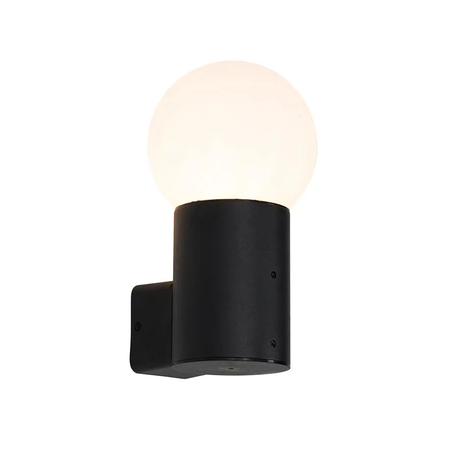 Qazqa wandlampen buiten huma zwart e27
