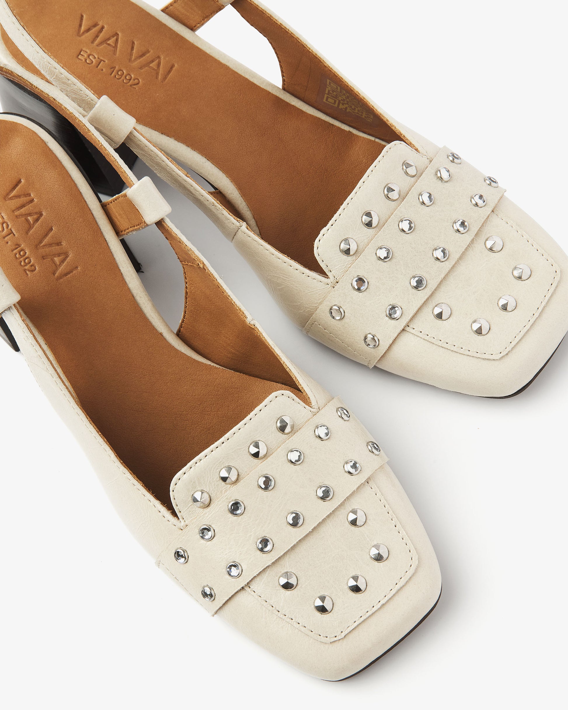 VIA VAI beige slingbacks Laine Julia