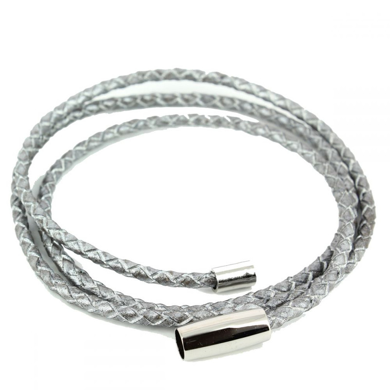 Bracelet tressé Homme Monart, gris