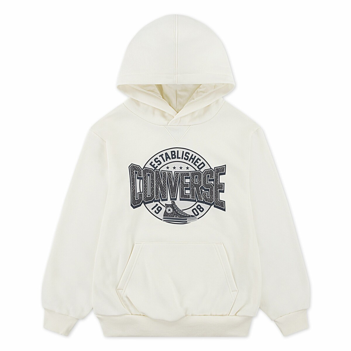 CONVERSE<br>Moletom com capuz em fleece escovado