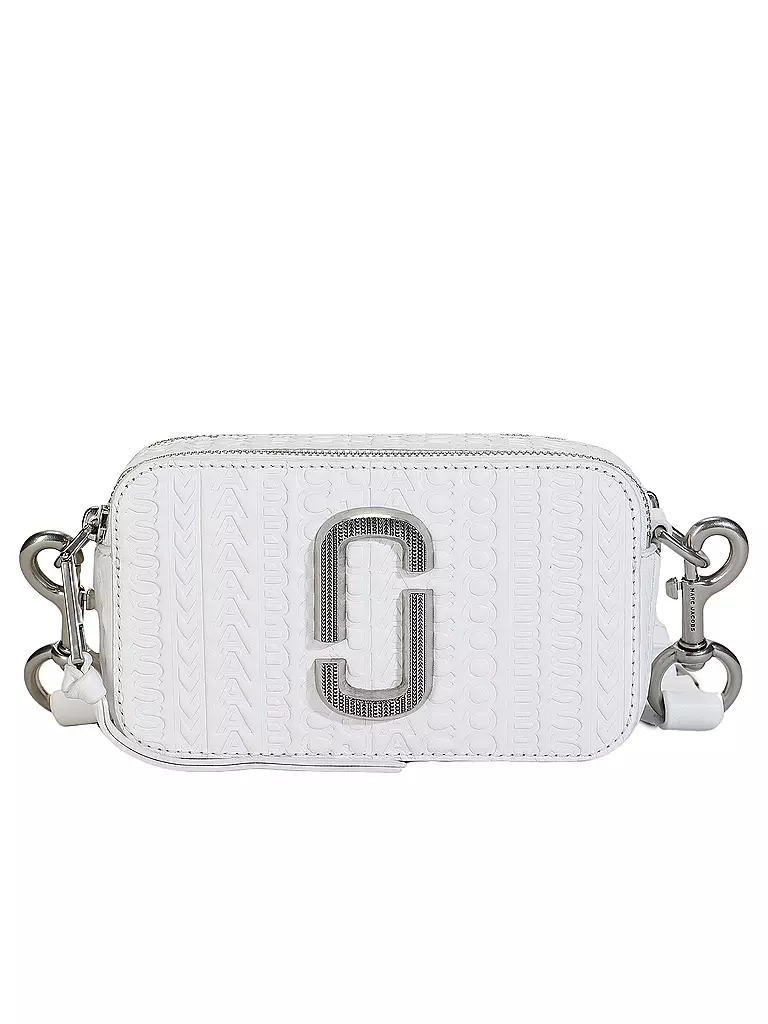 MARC JACOBS Ledertasche - Mini Bag THE SNAPSHOT weiss