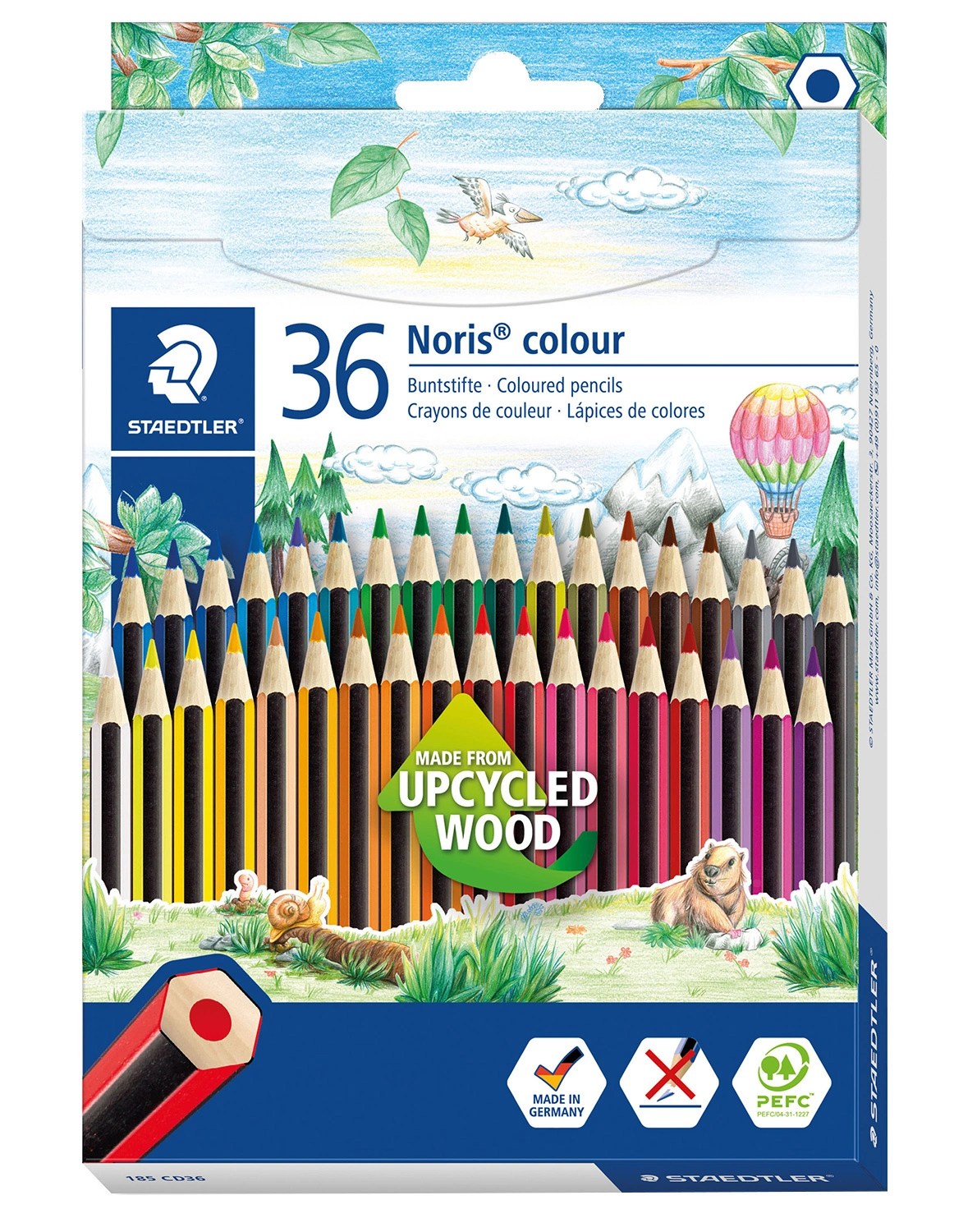 Buntstift NORIS COLOUR HEXAGON 36er Set