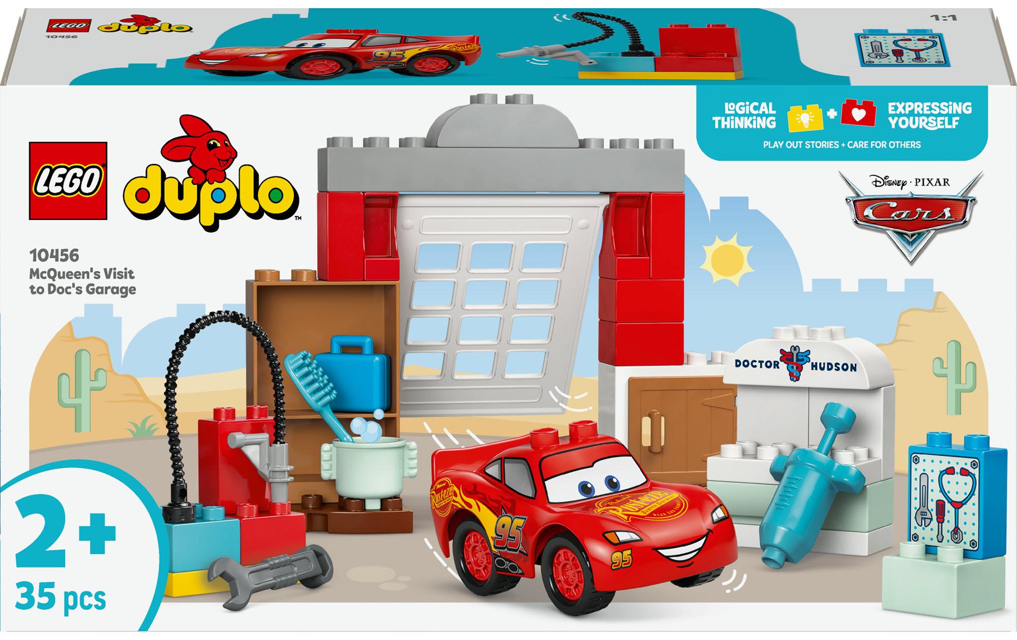 DUPLO® McQueens Besuch in Docs Werkstatt 10456Bauset für kleine Fans der Filmreihe Cars