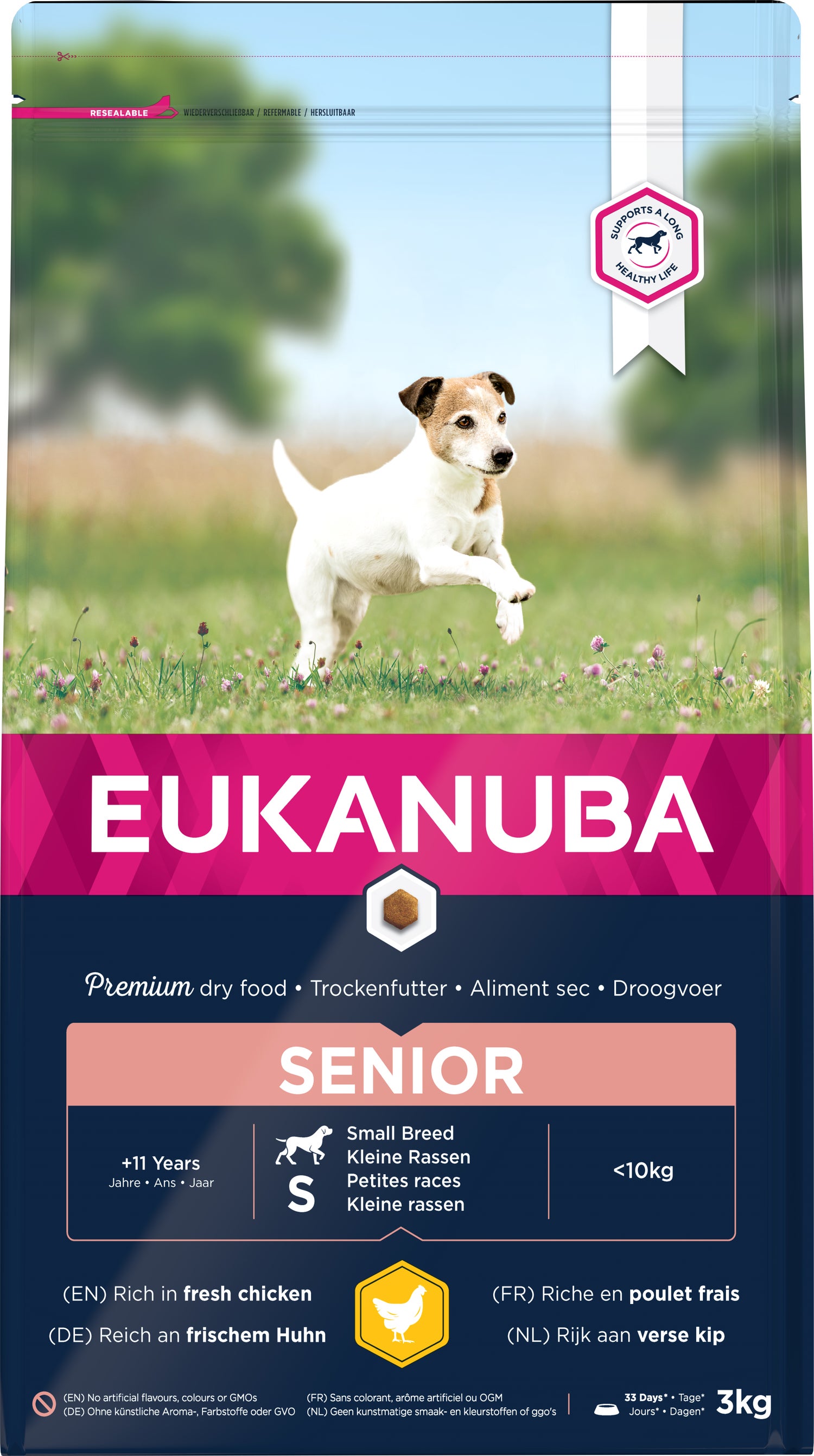 Eukanuba hondenvoer senior klein kip 3 kg