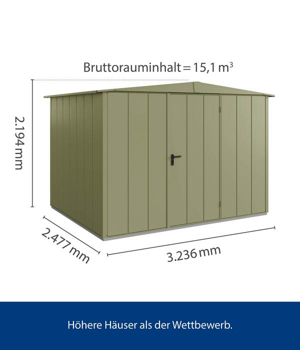 Hörmann Berry-Gerätehaus Modern-S Typ 3, ca.