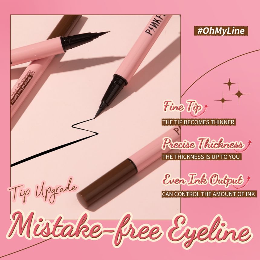 PINKFLASH - Waterdichte Easy Eyeliner - 2 kleuren