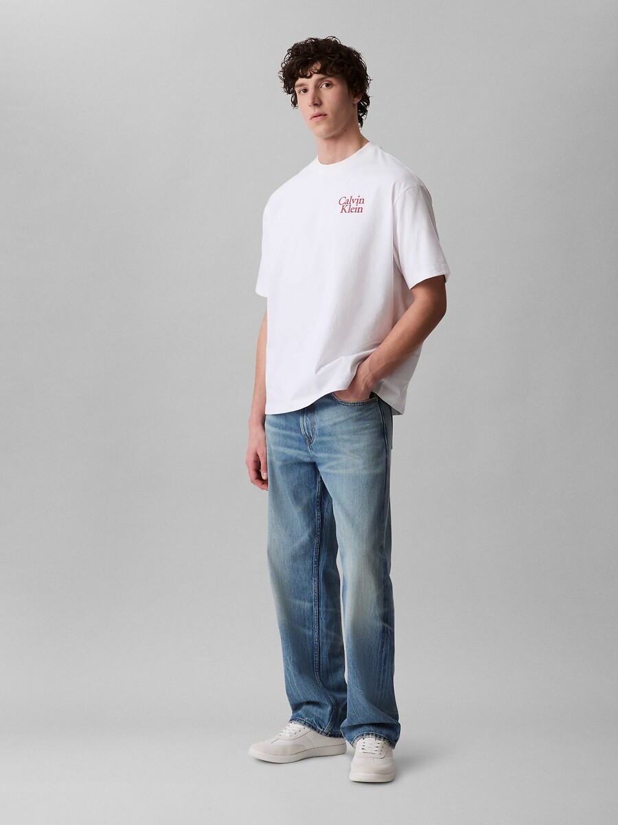 CALVIN KLEIN JEANS<br>Camiseta de manga comprida com logotipo