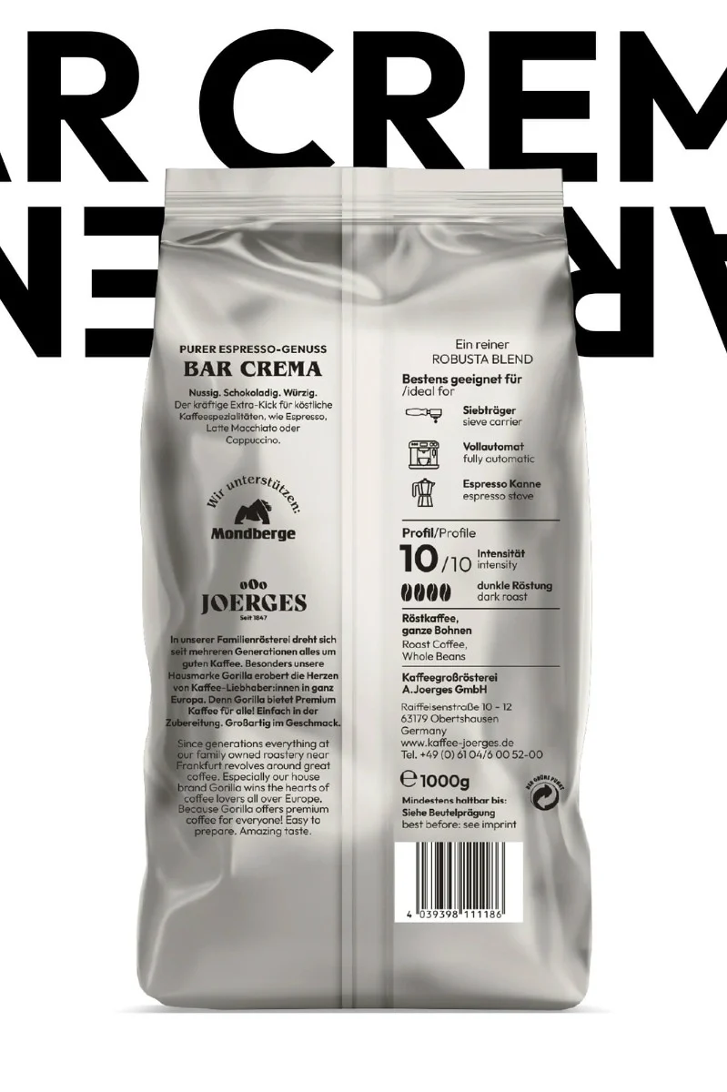Gorilla Bar Crema 1kg