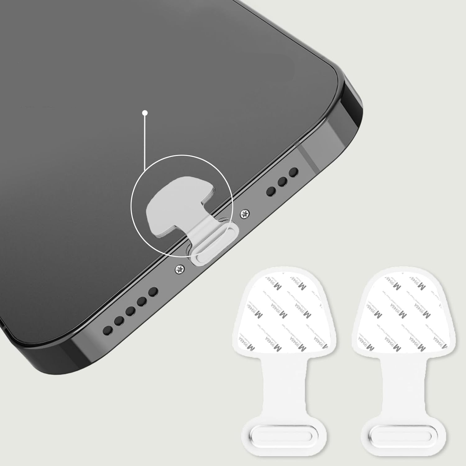 (4er Set) USB C Anti Staub Silikon Schutzstecker Anschlusskappen für Laptop / Notebook / Smartphones - Transparent