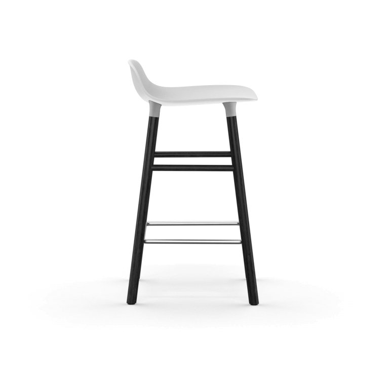 Normann Copenhagen Form Barstool barkruk 65cm met zwart onderstel zwart