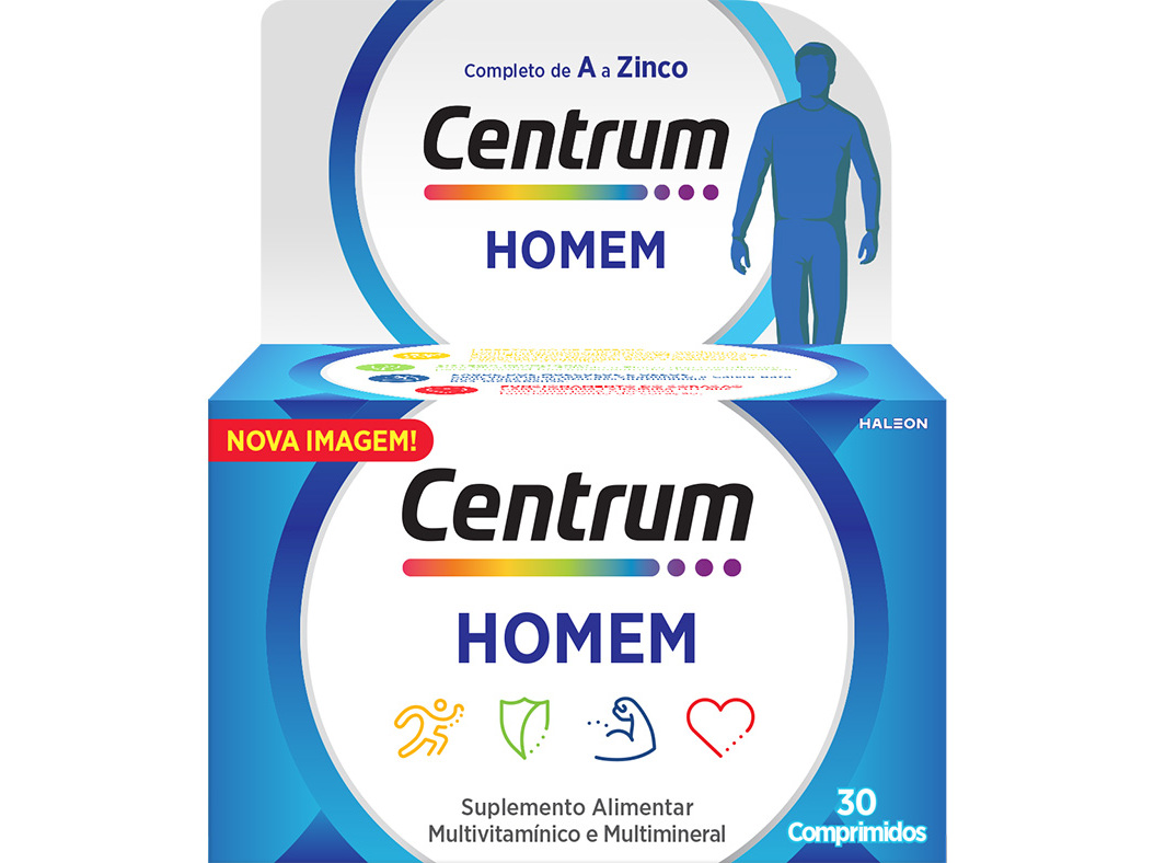 SUPLEMENTO CENTRUM HOMEM 30 COMPRIMIDOS
