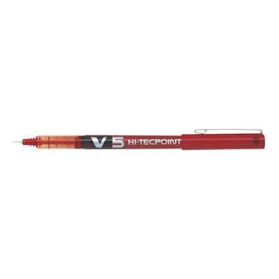 Pilot Hi-Tecpoint V5 - Pack de 12 rollers - 0,5 mm - rouge