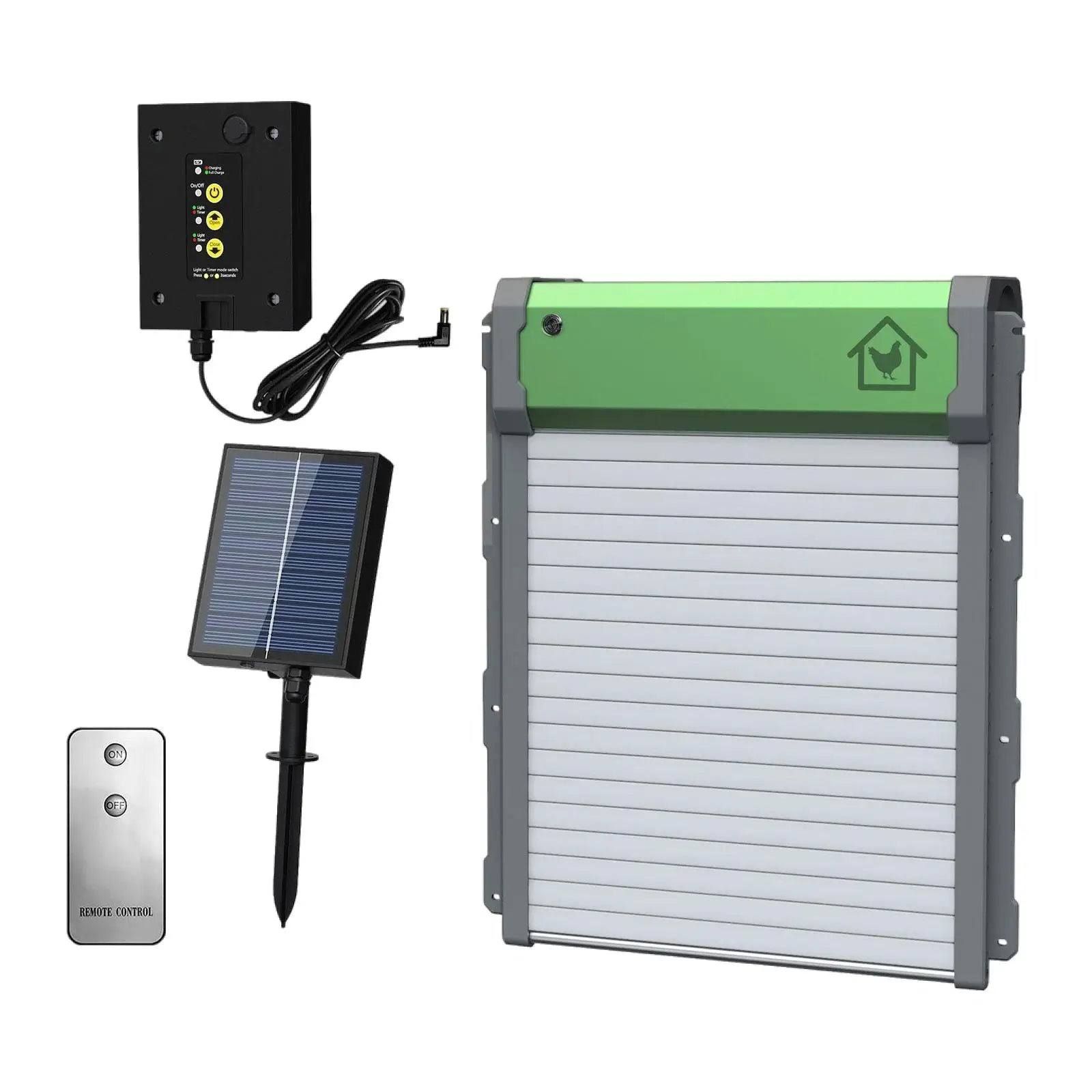 Automatische Hühnerklappe mit Fernbedienung und Lichtsensor