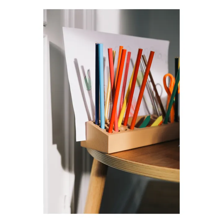 Nofred Porte crayon en bois de frêne | Beige