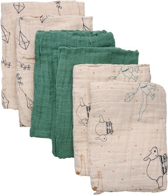 Pippi Musselintepper 6-Pack, Deep Lichen Green