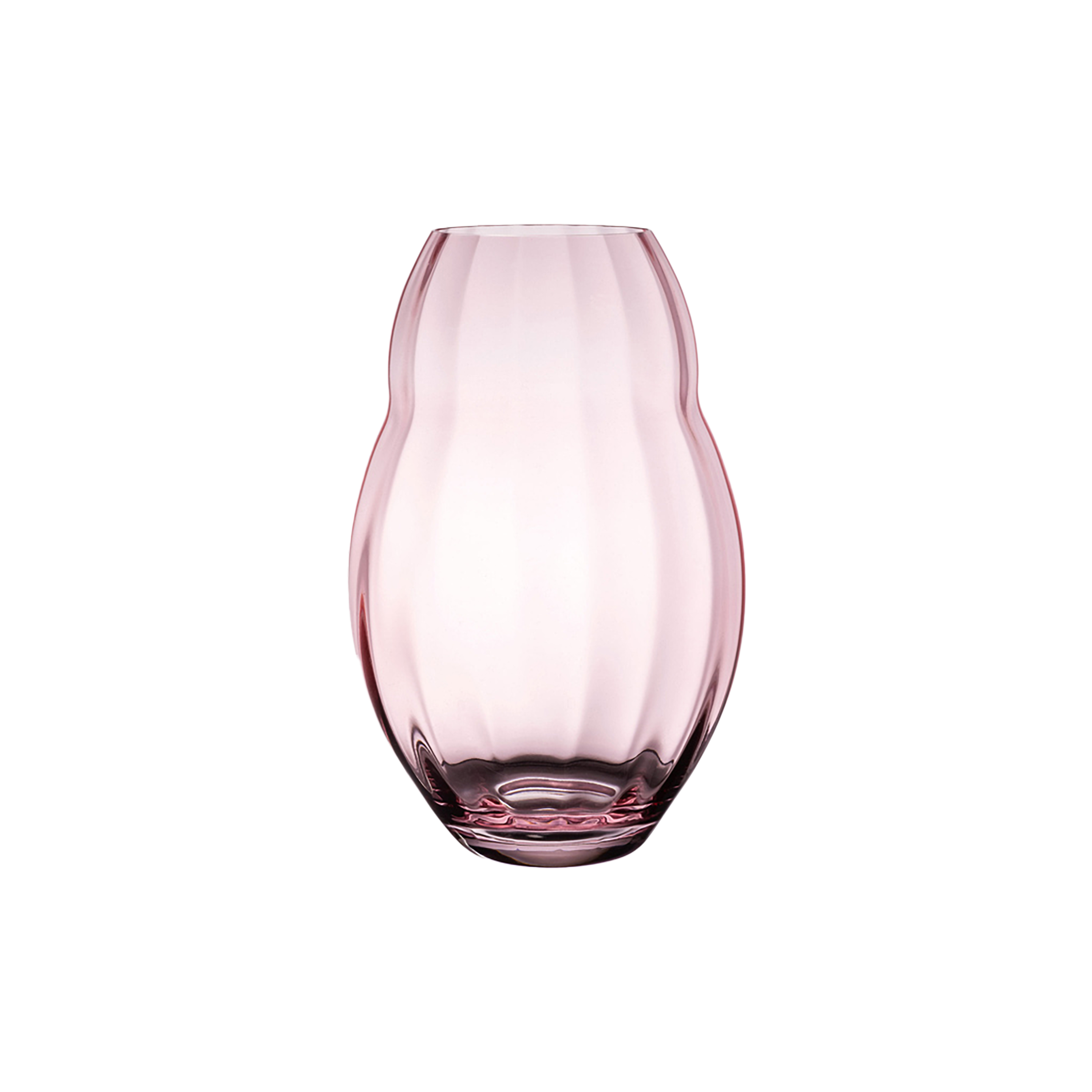 Rose Garden Vase Pink, 5.1'' x 7.9'', crystal glass