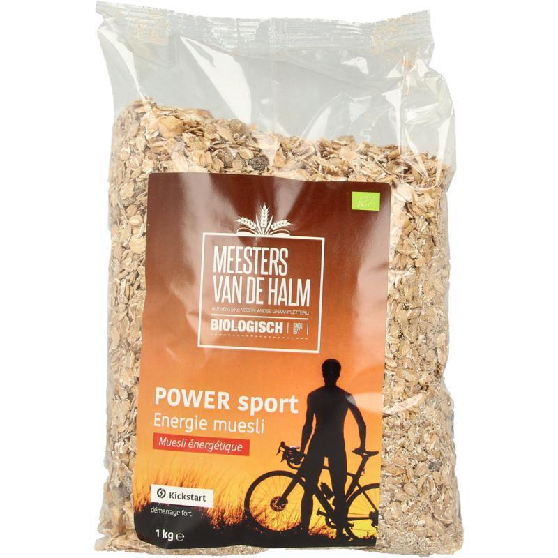 De Halm Muesli energie power sport bio 1000G