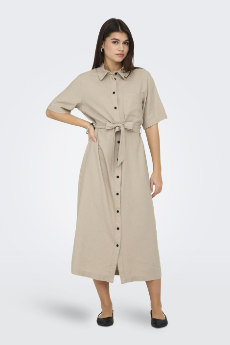 Only beige dames jurk